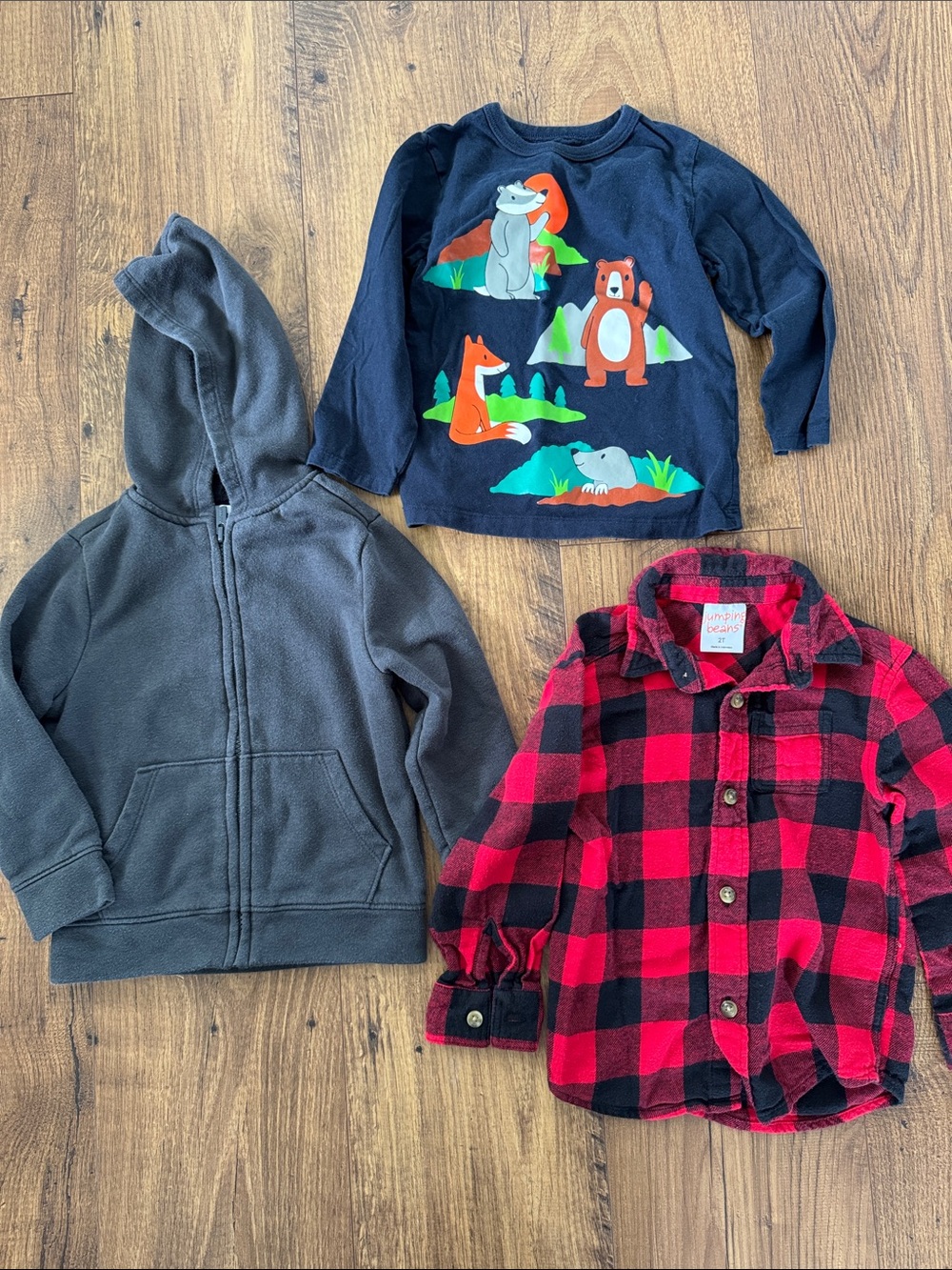 Bundle of toddler long sleeve shirts, size 2T